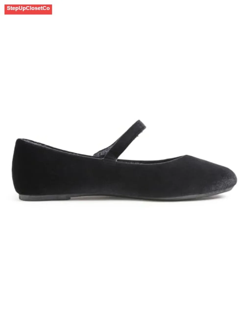 Women's Mary Jane Flats Round Toe Easy Buckle Slip On Shoes Foam Cushion